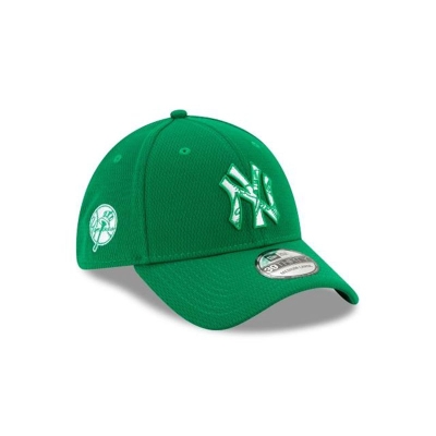 New York Yankees Gorra | New Era MLB St Patricks Day 39thirty Stretch Fit Cap Mexico - Verdes